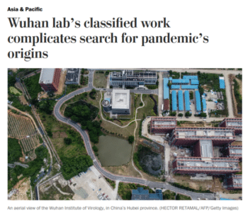 WaPoWuhanOrigins | MR Onlinenbsp | This Washington Post 62221 article makes clear that the WIVs security | MR Online