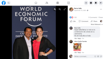 BertaValleFelixMaradiagaWorldEconomicForumpng copy | MR Onlinenbsp | USfunded Nicaraguan coup leader Felix Maradiaga and his wife Berta Valle at the World Economic Forum | MR Online