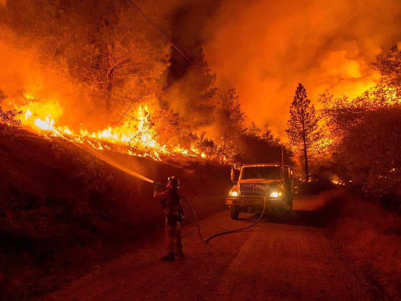 California Wildfire Firefighter
