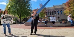 The Oshkosh, WI protest demands a Civilian Police Accountability Council, or CPAC, in their city. The Oshkosh, WI protest demands a Civilian Police Accountability Council, or CPA