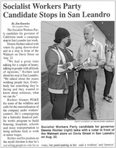 Reprinted from Sept. 2 edition of the San Leandro Times.