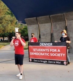 A member of SDS Denver speaks about the power people have when they join together. A member of SDS Denver speaks about the power people have when they join togethe